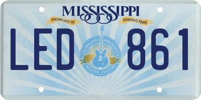 MS license plate LED861