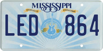 MS license plate LED864
