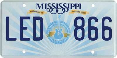 MS license plate LED866