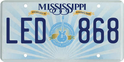 MS license plate LED868