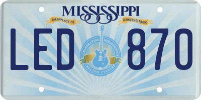 MS license plate LED870