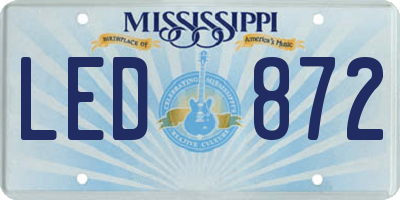 MS license plate LED872