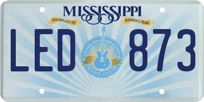 MS license plate LED873