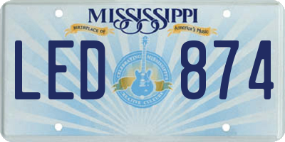 MS license plate LED874