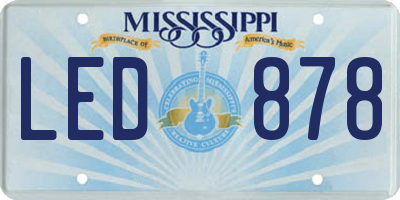 MS license plate LED878