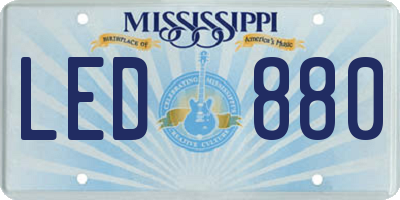 MS license plate LED880