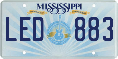 MS license plate LED883