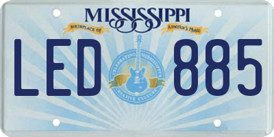 MS license plate LED885
