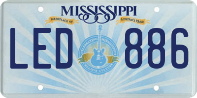 MS license plate LED886