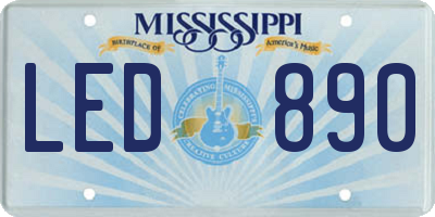 MS license plate LED890