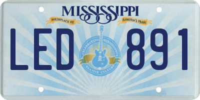 MS license plate LED891