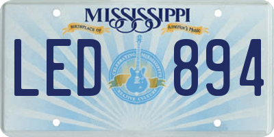 MS license plate LED894
