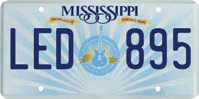 MS license plate LED895