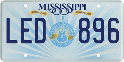 MS license plate LED896