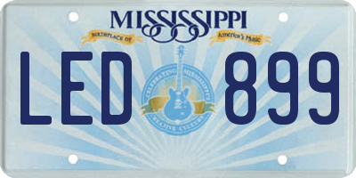 MS license plate LED899