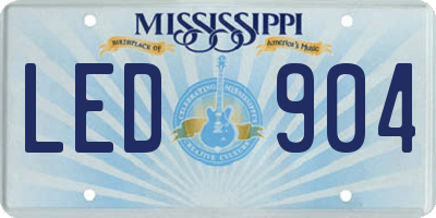 MS license plate LED904