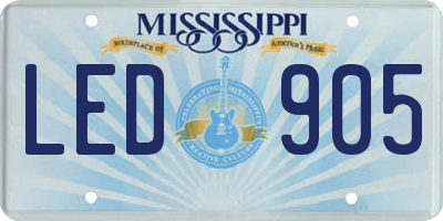 MS license plate LED905