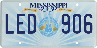 MS license plate LED906