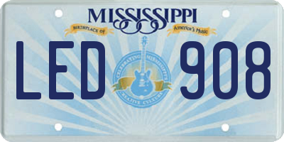 MS license plate LED908