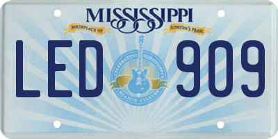 MS license plate LED909