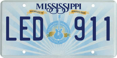 MS license plate LED911
