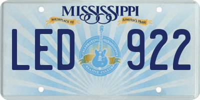 MS license plate LED922