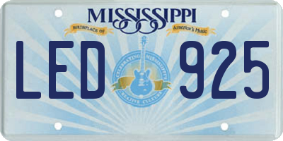 MS license plate LED925