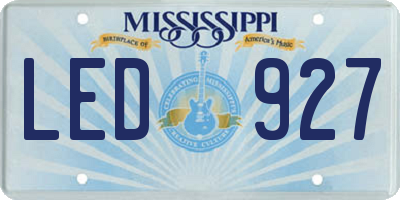MS license plate LED927