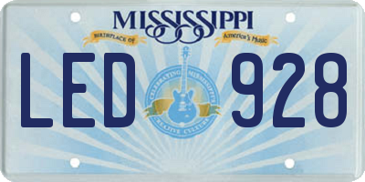MS license plate LED928