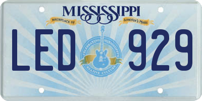 MS license plate LED929
