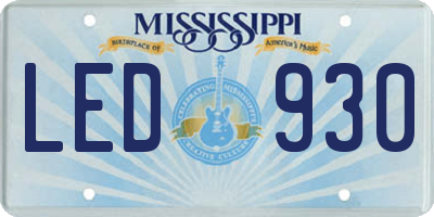 MS license plate LED930