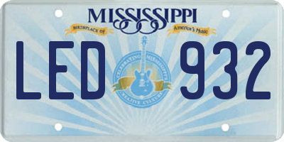MS license plate LED932
