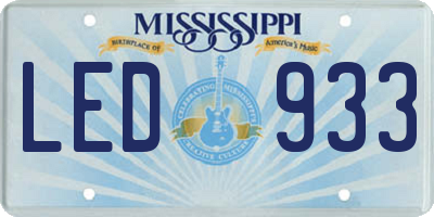 MS license plate LED933