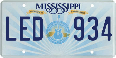 MS license plate LED934