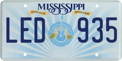 MS license plate LED935