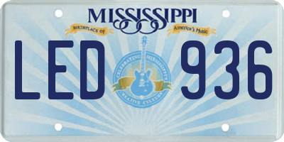 MS license plate LED936