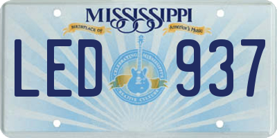 MS license plate LED937