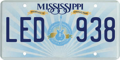 MS license plate LED938