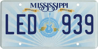 MS license plate LED939