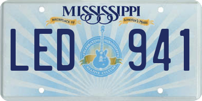 MS license plate LED941