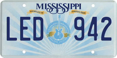MS license plate LED942