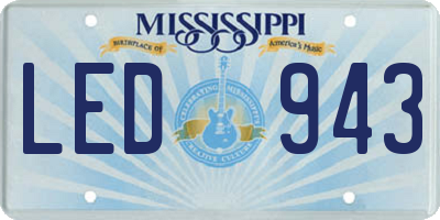 MS license plate LED943