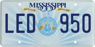 MS license plate LED950