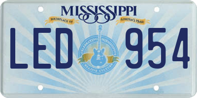 MS license plate LED954
