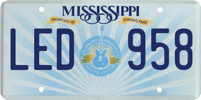 MS license plate LED958