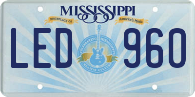 MS license plate LED960