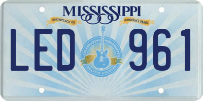 MS license plate LED961