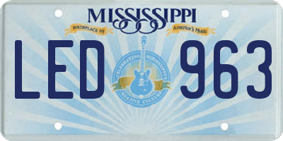 MS license plate LED963