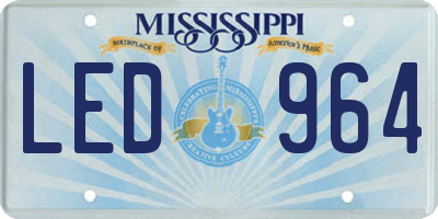 MS license plate LED964