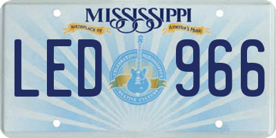 MS license plate LED966